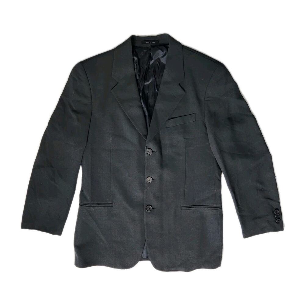 Emporio Armani Gray Virgin Wool Blazer Jacket Sport Coat Men's Size 40 US/ 50 It